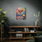 Colourful Martini Glass Matte Canvas Wall Art - Stretched canvas