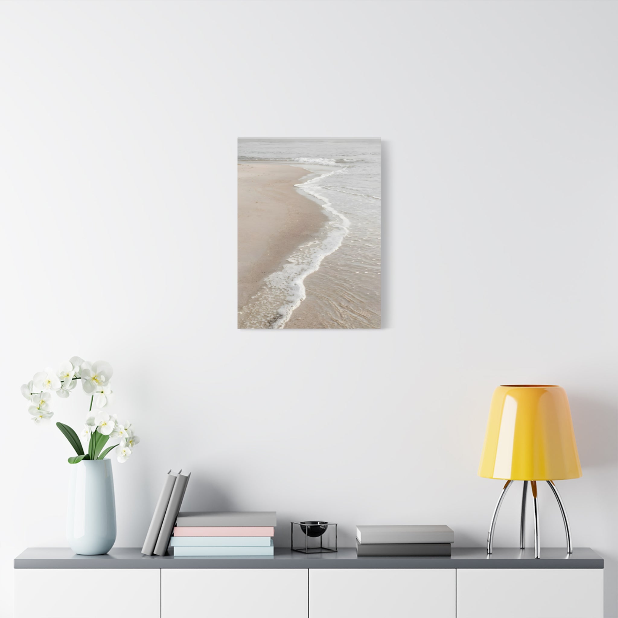 Seaside Shoreline Canvas Print - Tranquil Beach Wall Art