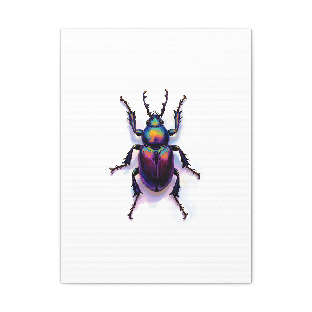 Iridescent Beetle Wall Art – Stretched Canvas