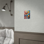 Colorful martini glass with lemon and olive Wall Art - Poster