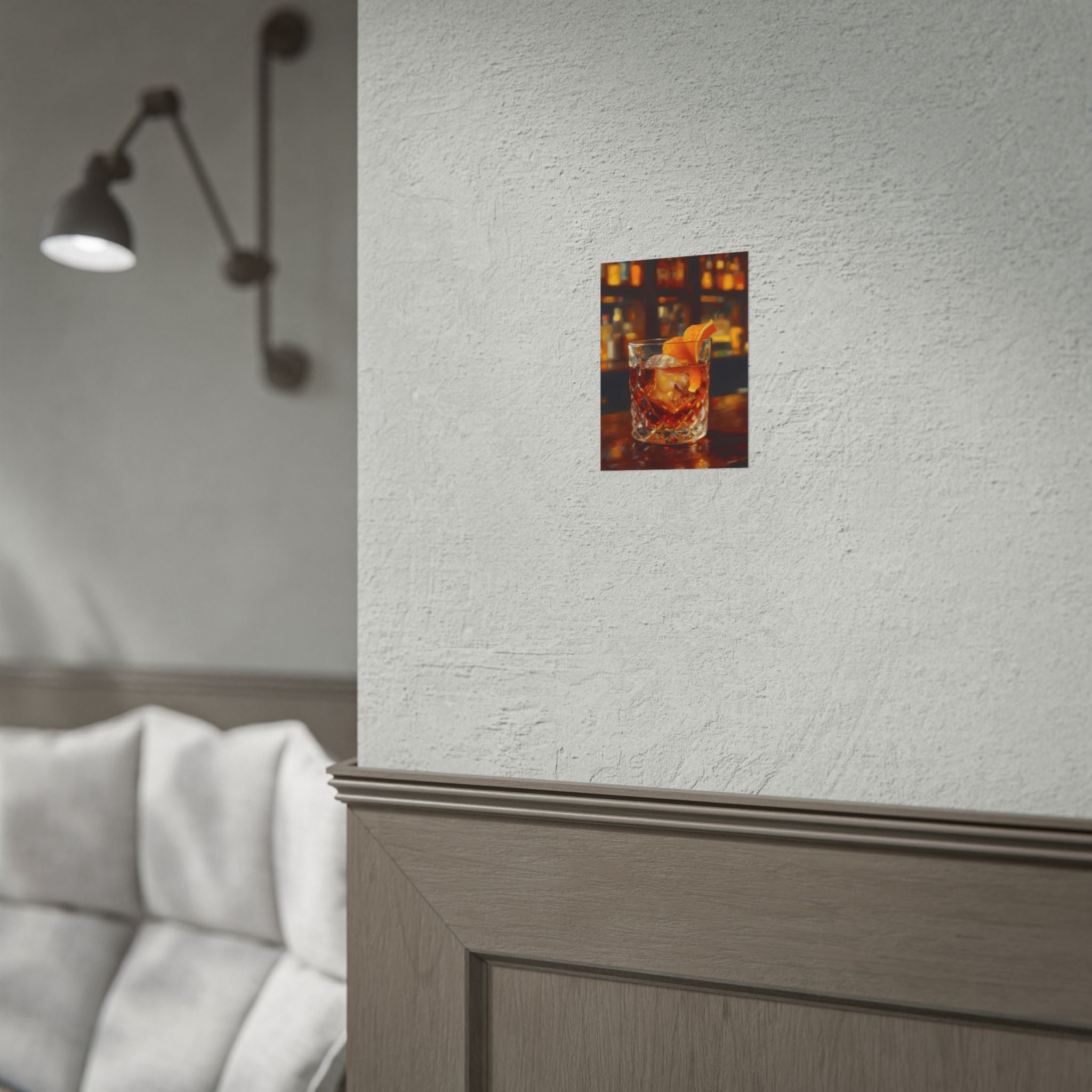 Whisky on Ice Muurdecoratie - Bar &amp; Woondecoratie - Poster 