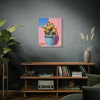Cactus Pink Wall Art -  Stretched Canvas