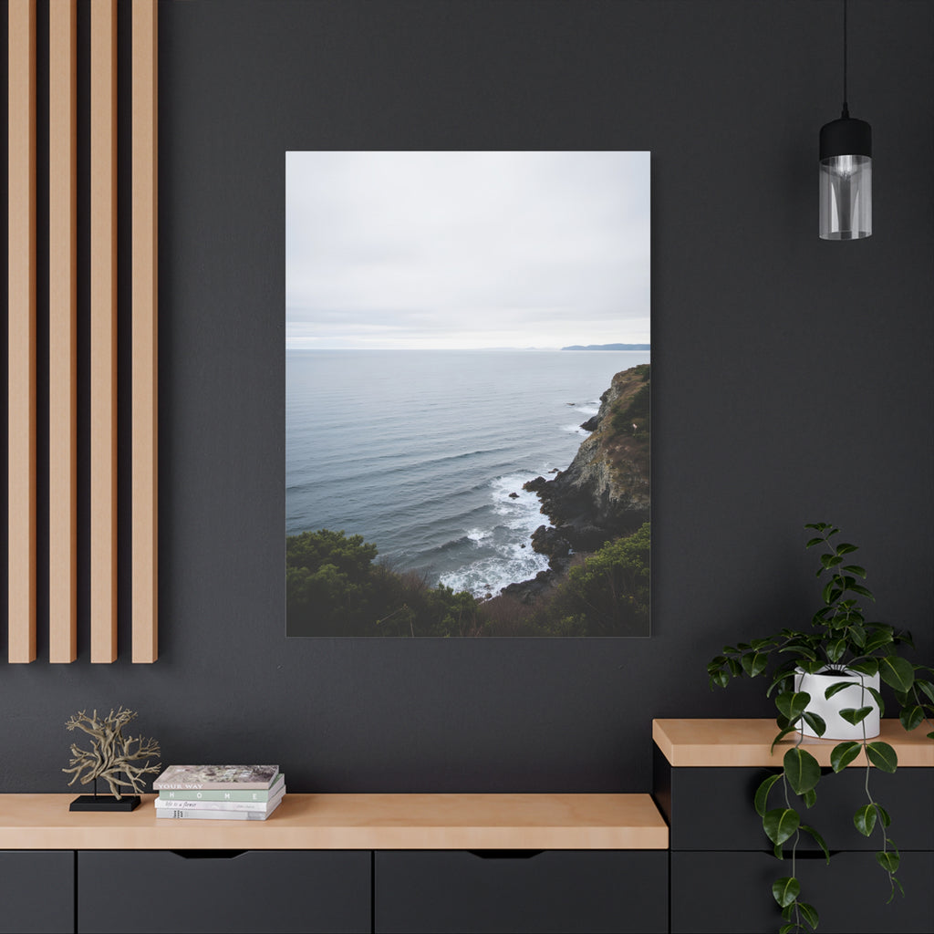 Dawn on the ocean Wall Art on Stretched Canvas