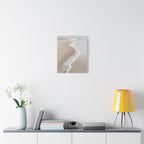 Kustlijn Canvas Print - Rustige Strand Muurkunst
