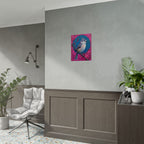 Blue jay on a holly branch Wall Art - Poster