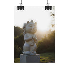Sunlit Lucky Cat Wall Art - Poster