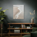 Kustlijn Canvas Print - Rustige Strand Muurkunst