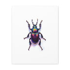 Iridescent Beetle Wall Art – Stretched Canvas