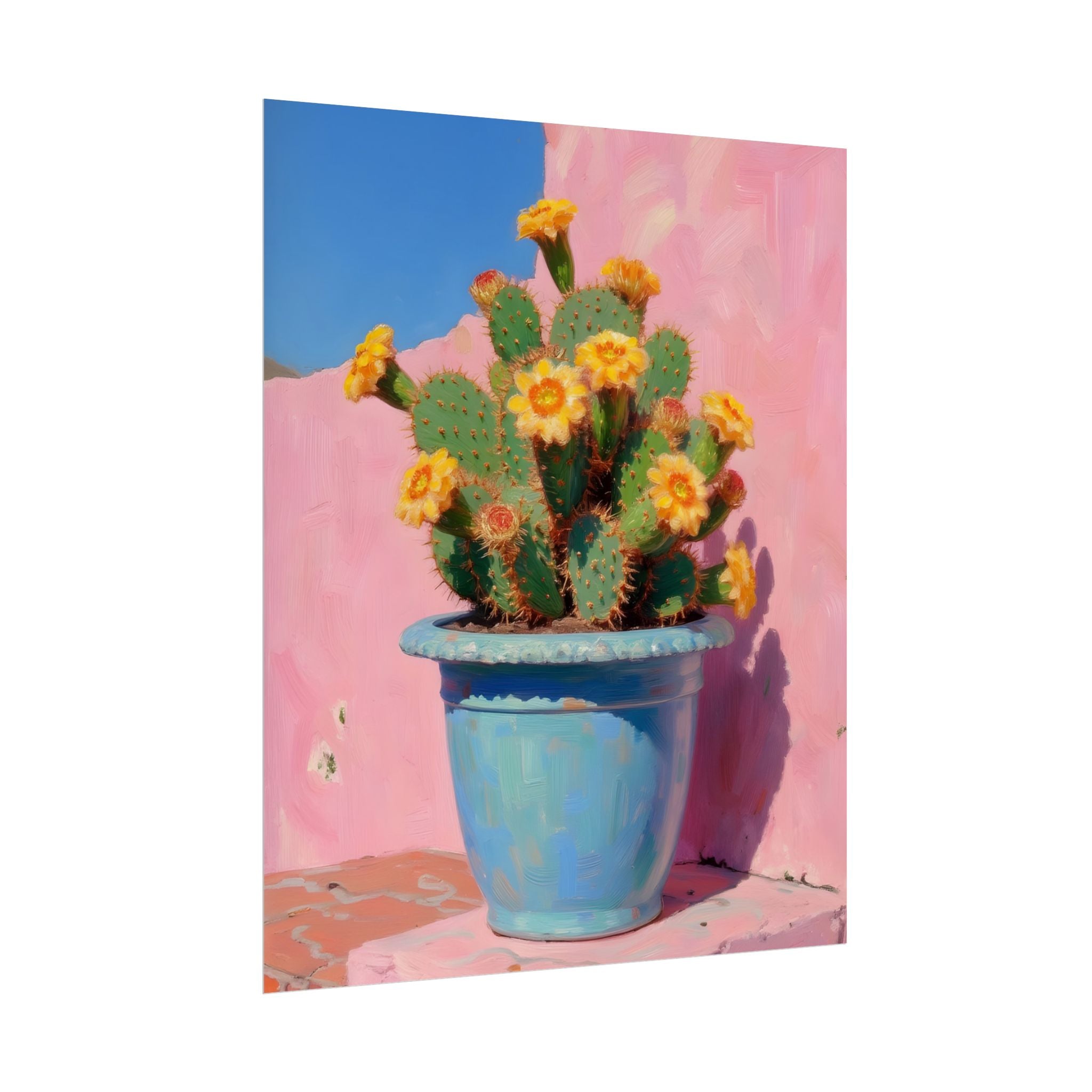 Cactus Pink Wall Art -  Poster