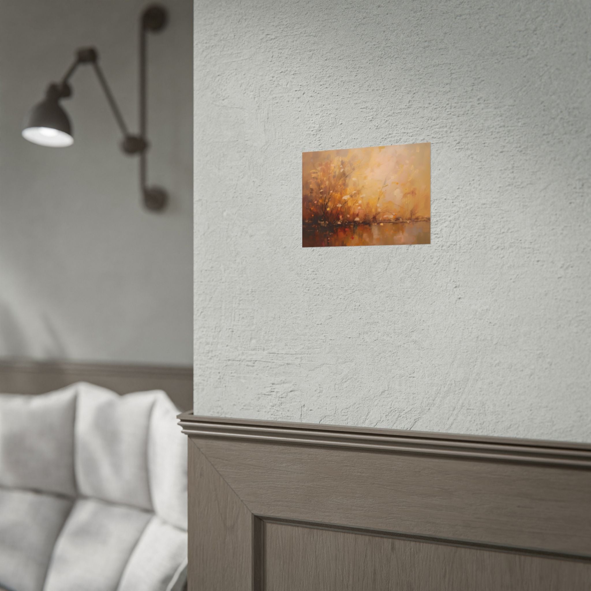 Golden Meadow Abstract Wall Art - Poster