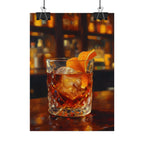 Whisky on Ice Wall Art -  Bar & Home Decor - Poster