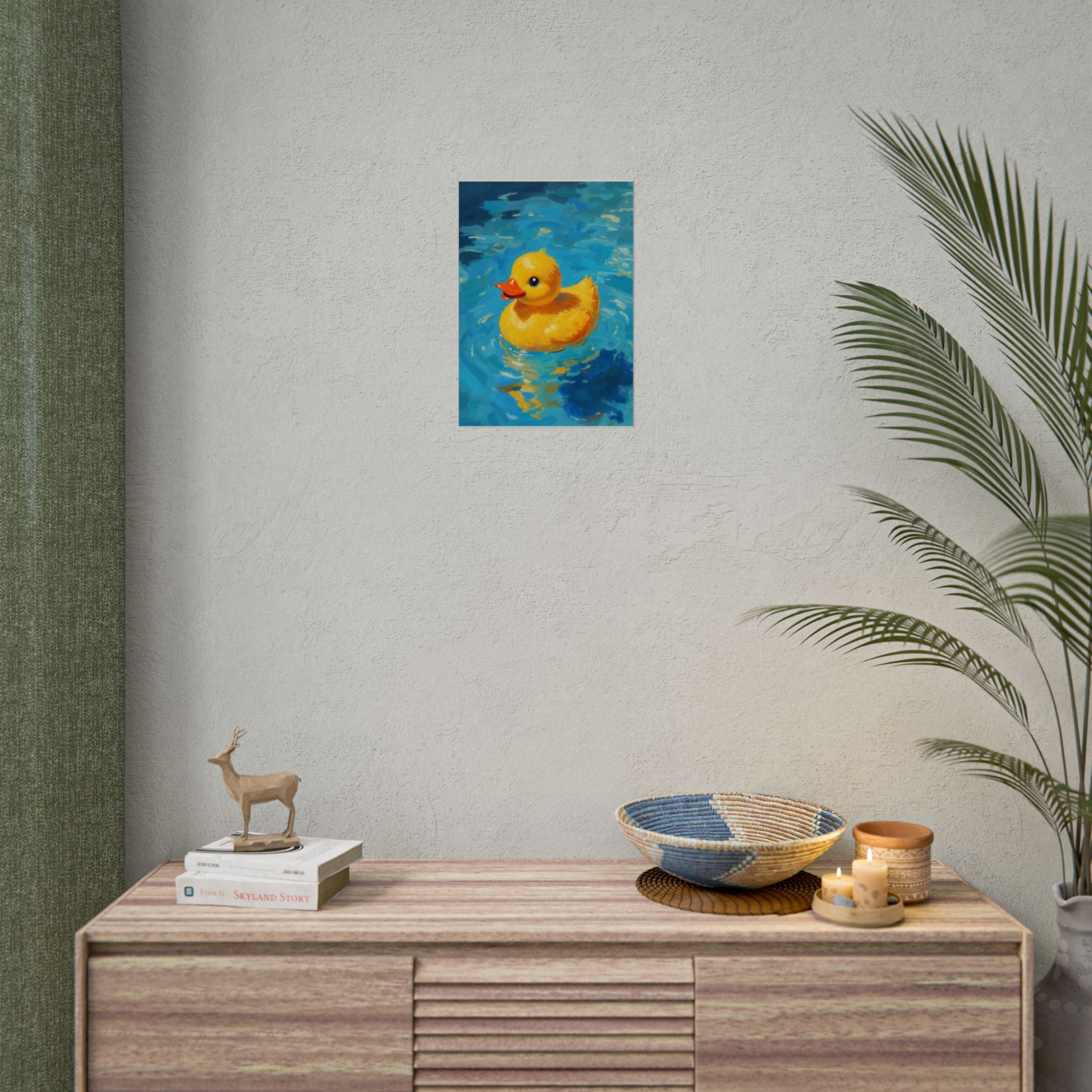Rubber Duck Poster — Leuke Gele Eend Muurkunst, Kinderkamerdecoratie