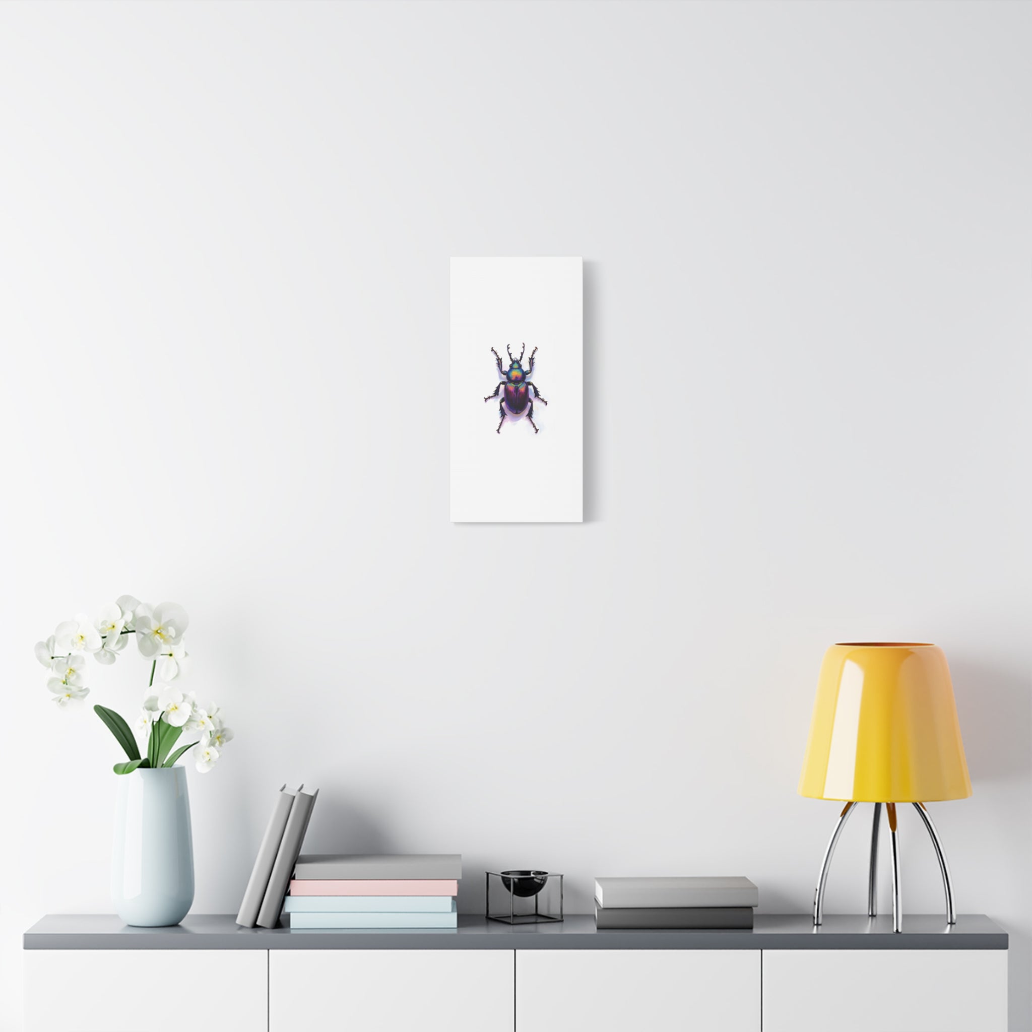 Iridescent Beetle Wall Art – Stretched Canvas