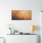 Golden Meadow Abstract Wall Art - Stretched Canvas