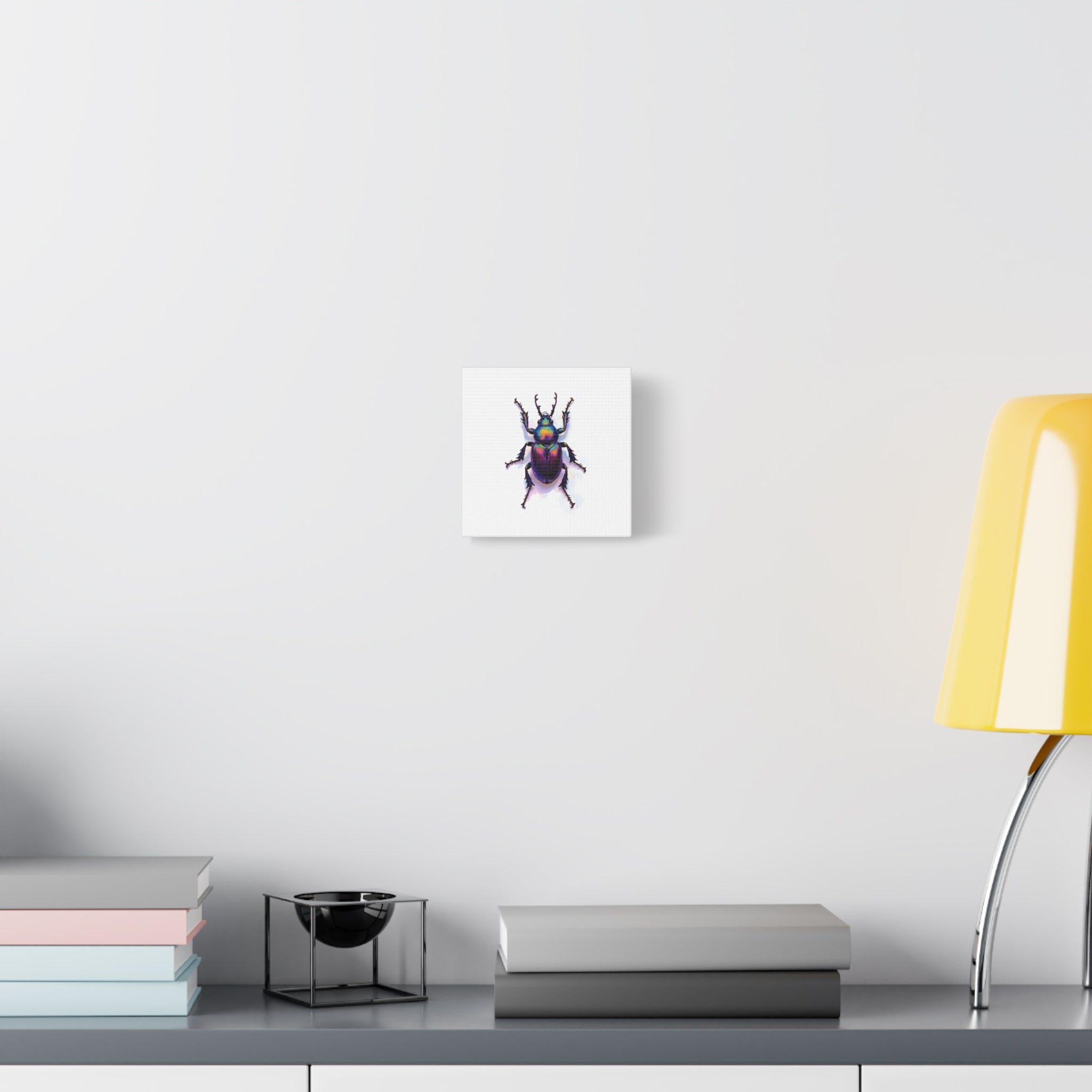 Iridescent Beetle Wall Art – Stretched Canvas