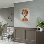 Rolled Poster — Colorful Abstract Portrait Art Print