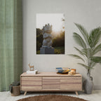 Sunlit Lucky Cat Wall Art - Poster