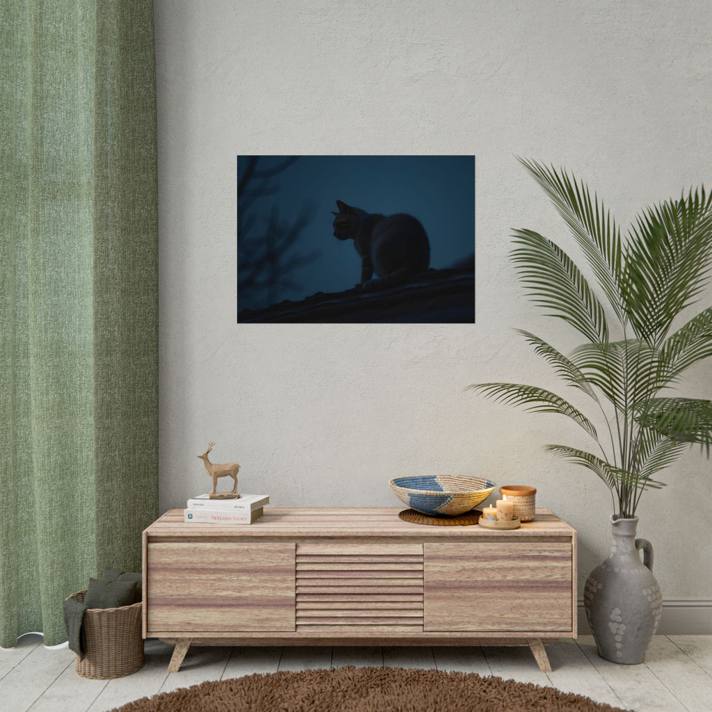 Nightwatch Cat Wall Art - Poster
