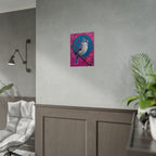 Blue jay on a holly branch Wall Art - Poster