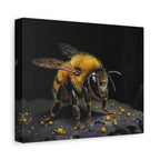 Bumblebee Canvas Print — Realistic Bee Wall Art on Matte Stretched Canvas