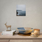 Foggy Coastal Cliff Wall Art  - Poster