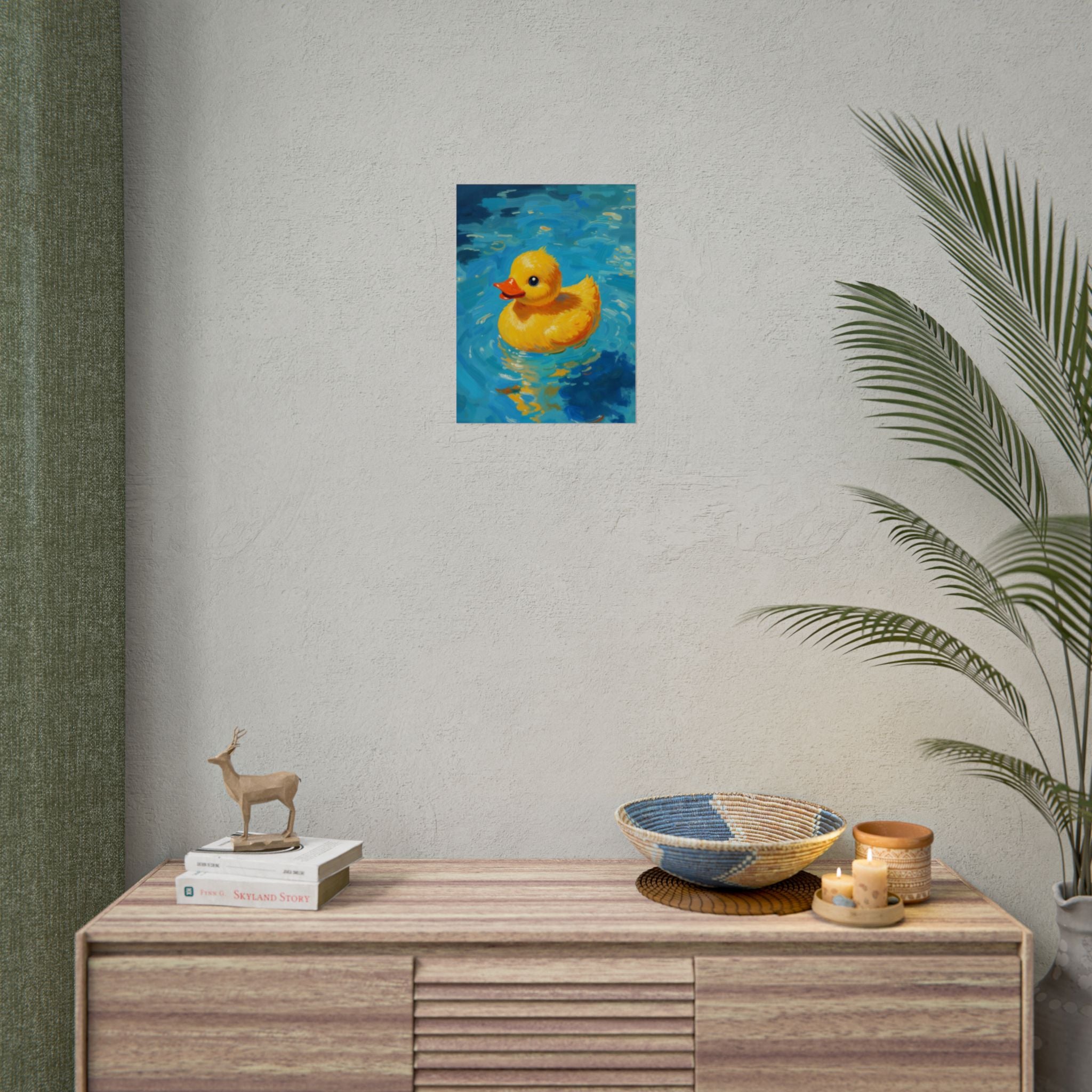 Rubber Duck Poster — Leuke Gele Eend Muurkunst, Kinderkamerdecoratie
