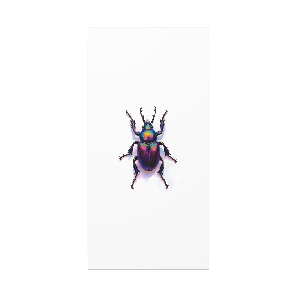 Iridescent Beetle Wall Art – Stretched Canvas