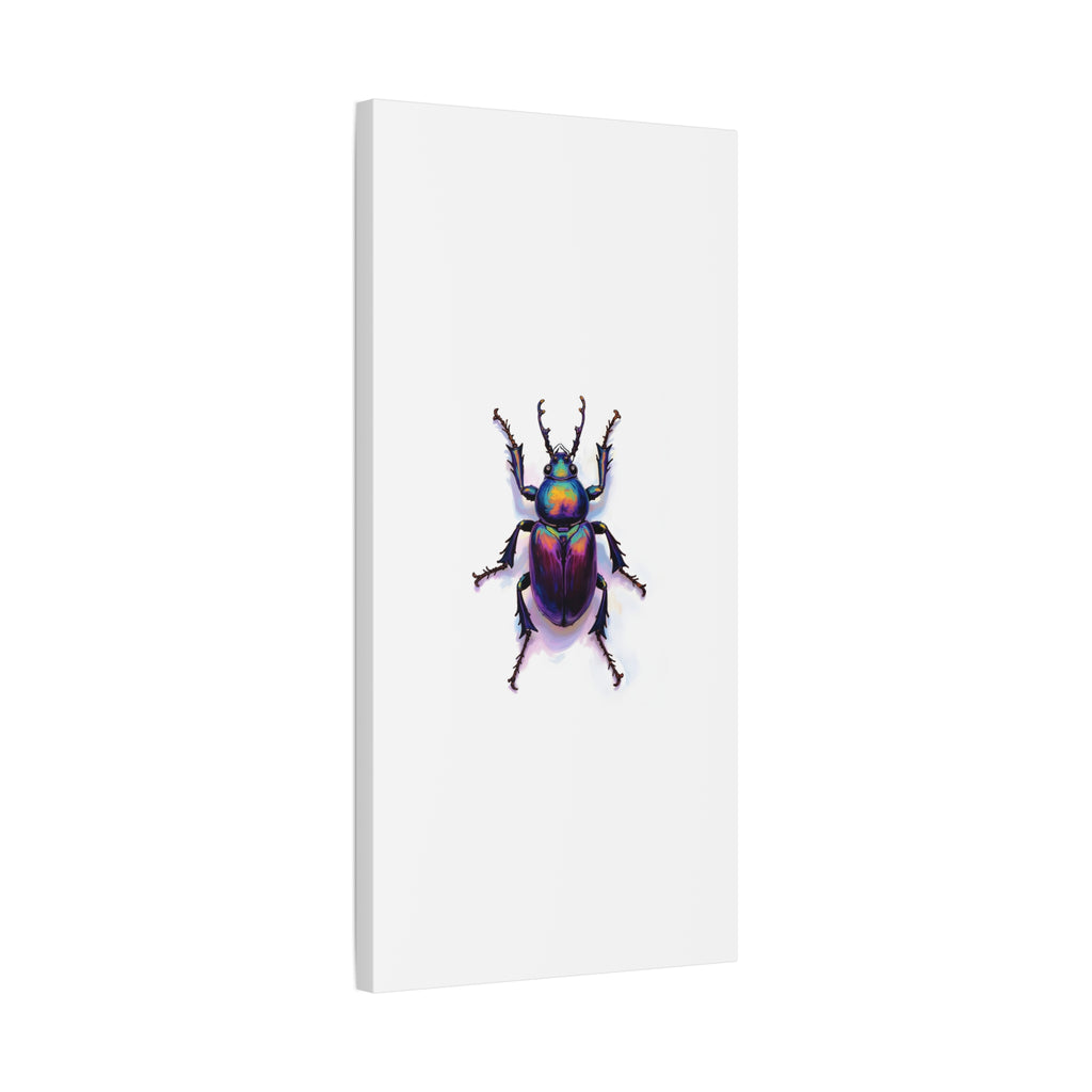 Iridescent Beetle Wall Art – Stretched Canvas