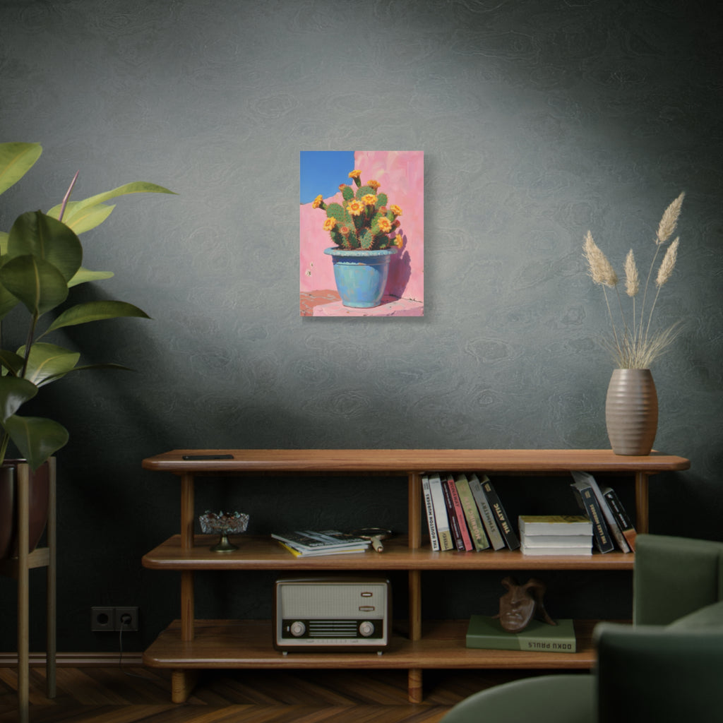 Cactus Pink Wall Art -  Stretched Canvas
