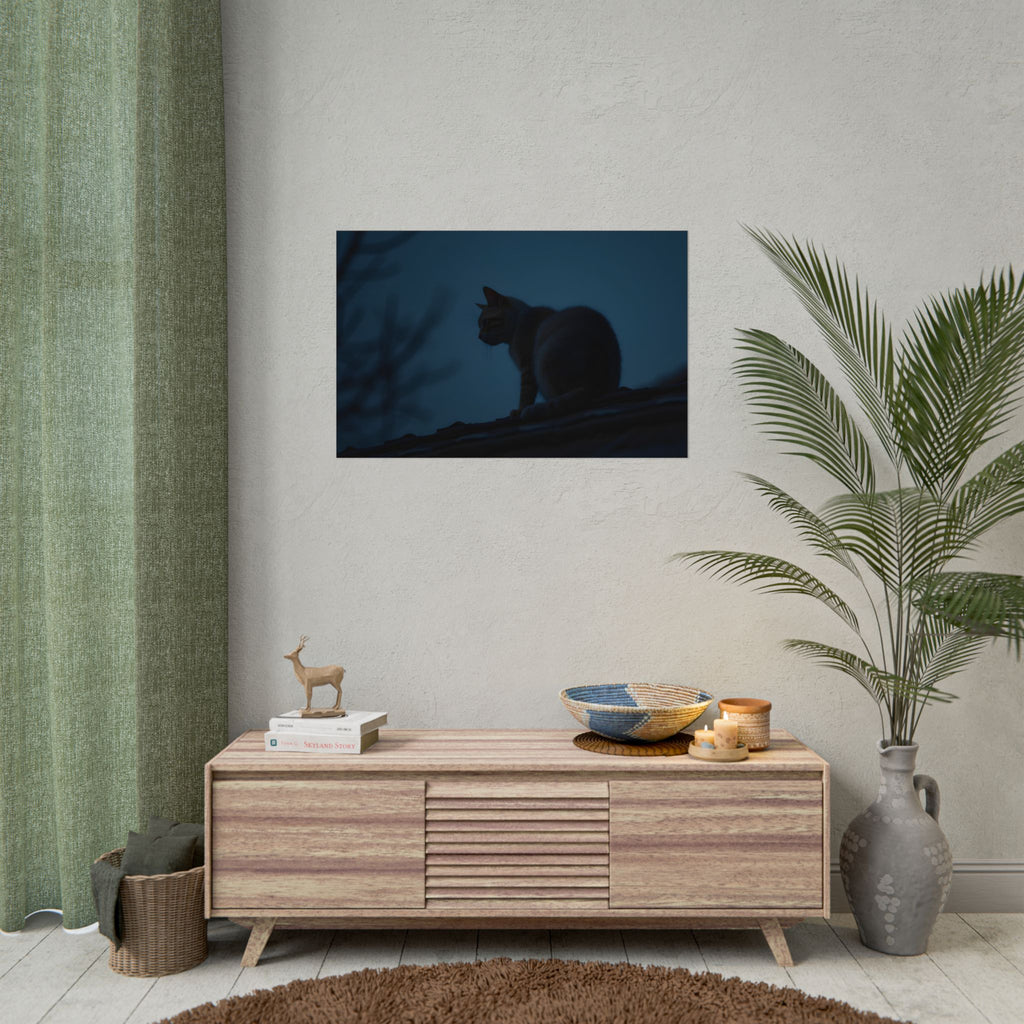 Nightwatch Cat Wall Art - Poster