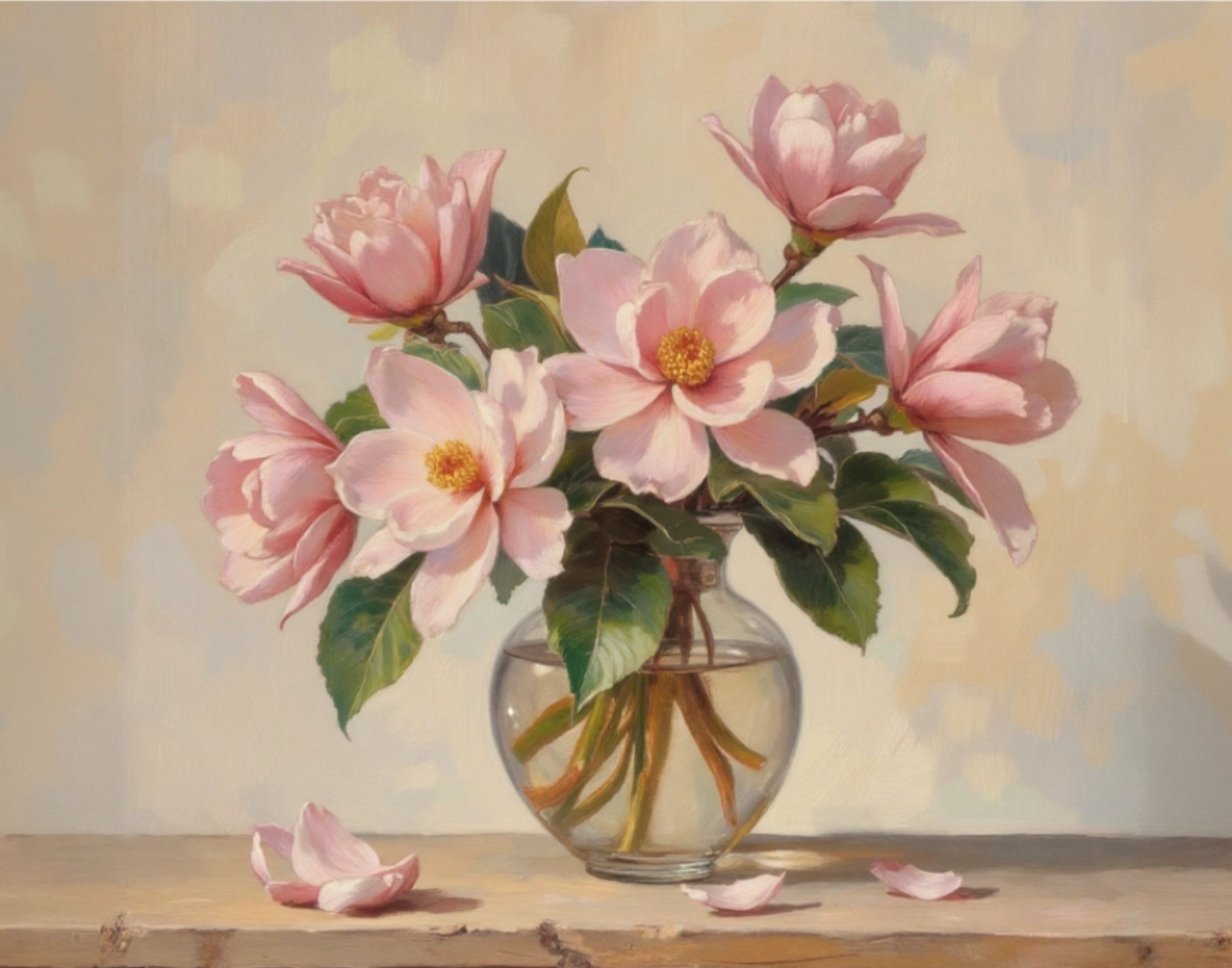 Pink Peony Floral Still Life Art, Romantic Botanical Print Digital Design (no physical product will be send)