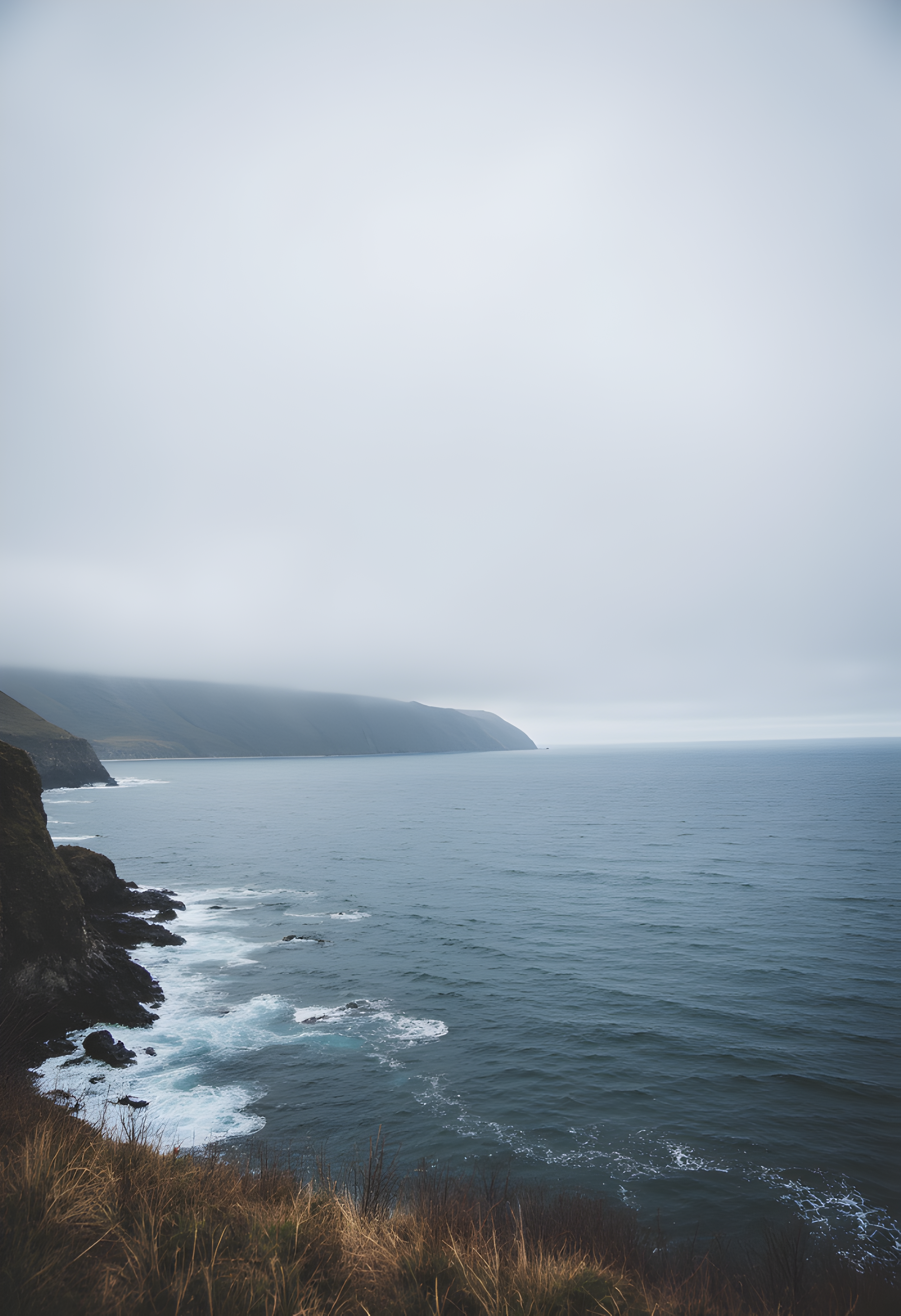 Foggy Coastal Cliff - Digital Design (no physical product will be send)